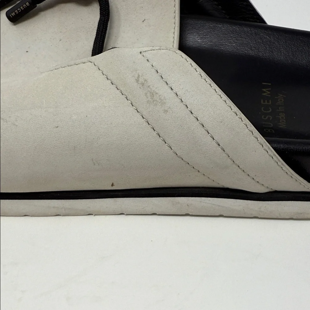 Buscemi White Slip-On Loafers